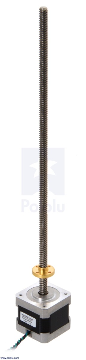 Pololu Stepmotor NEMA 17 28cm Gevindskrue Bi-polær 200 Trin Revision 42x38mm 2.8V 1.7 A Fase 2268