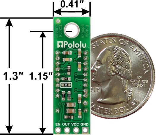 Pololu-bærer til Sharp GP2Y0A60SZLF analog afstandssensor, 3V 2477