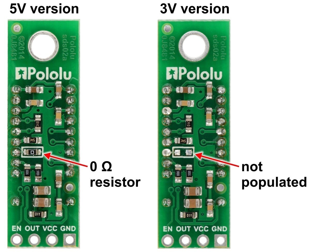 Pololu-bærer til Sharp GP2Y0A60SZLF analog afstandssensor, 3V 2477