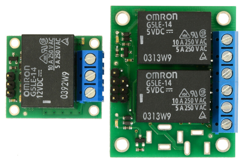 Pololu Basic 2-Kanal SPDT Relæ Carrier med 5VDC Relæer (Samlet) 2-Kanal Relæmodul 2485