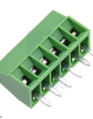 Skrue terminalblok: 6-stifts, 0,1 tommer mellemrum, sideindgang 2495