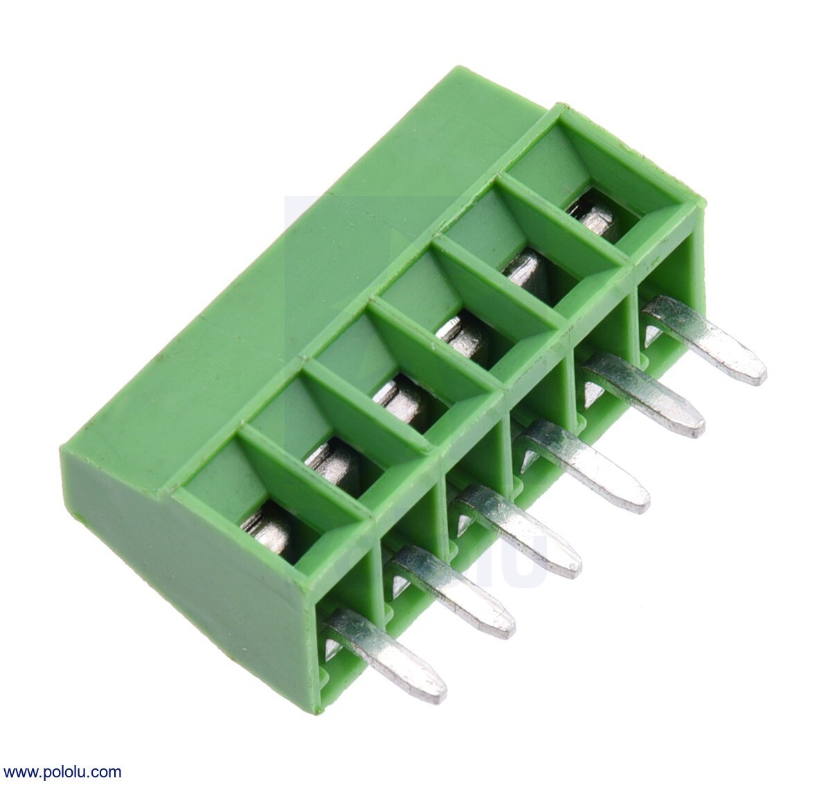 Skrue terminalblok: 6-stifts, 0,1 tommer mellemrum, sideindgang 2495