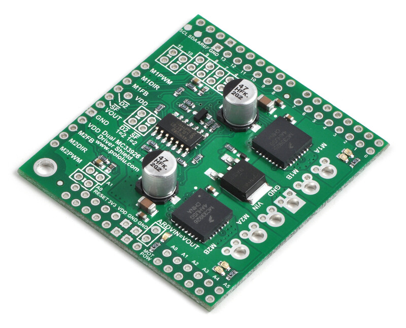 Pololu Dual MC33926 Motortreiber Shield til Arduino 2503