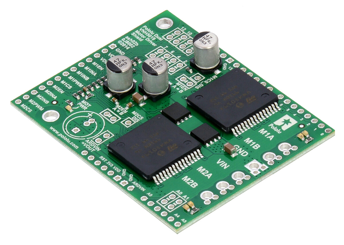 Pololu Dual VNH5019 Motortreiber Shield til Arduino 2507