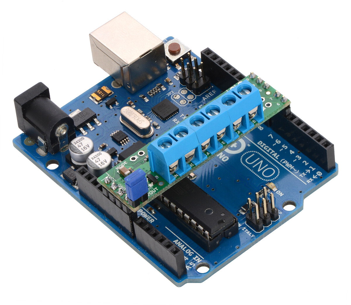 Pololu DRV8835 Dual Motortreiber Shield til Arduino 2511