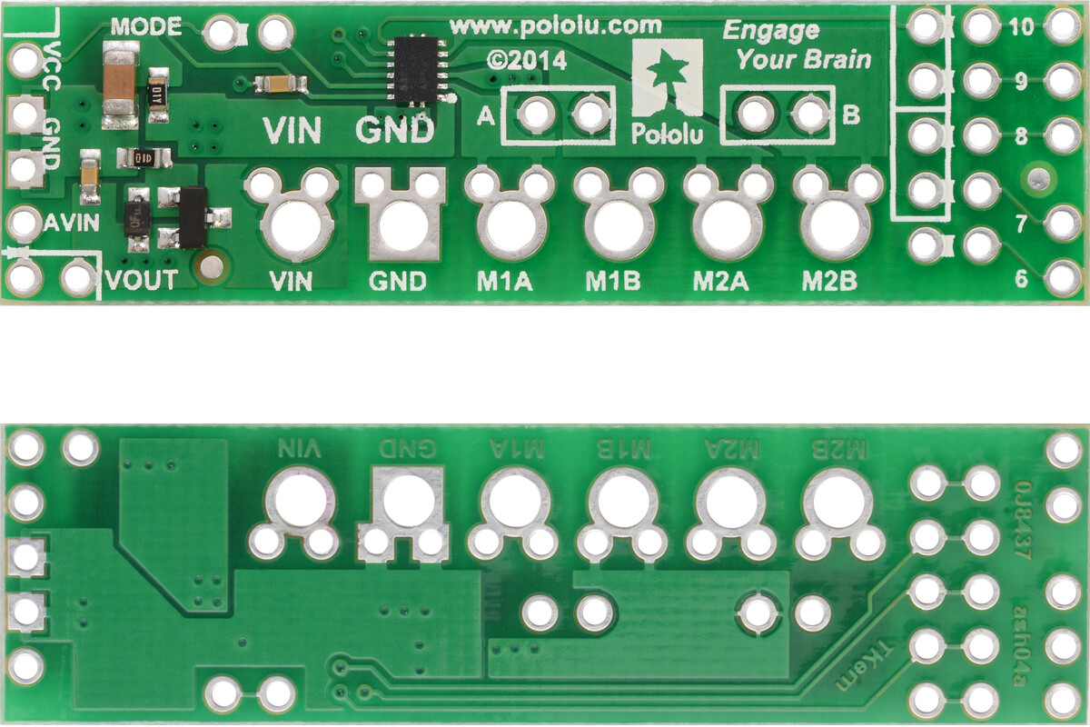 Pololu DRV8835 Dual Motortreiber Shield til Arduino 2511
