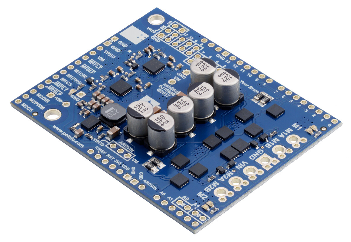 Pololu Dual G2 High-Power Motor Driver 18V18 Shield til Arduino 2515