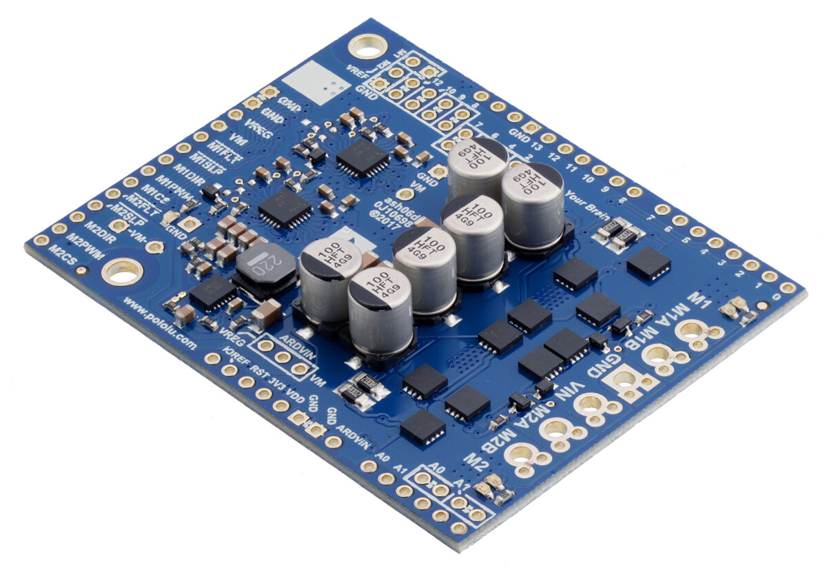 Pololu Dual G2 High-Power Motor Driver 24V14 Shield til Arduino 2516