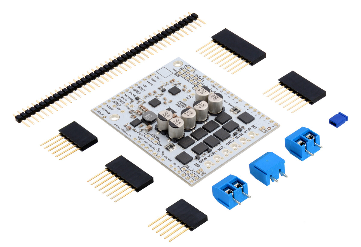 Pololu Dual G2 High-Power Motor Driver 24V 18A Shield til Arduino 2518