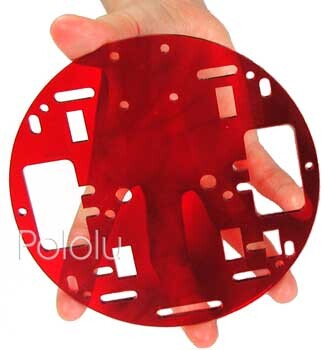 Pololu Robot Chassis RRC01A Transparent Red 251