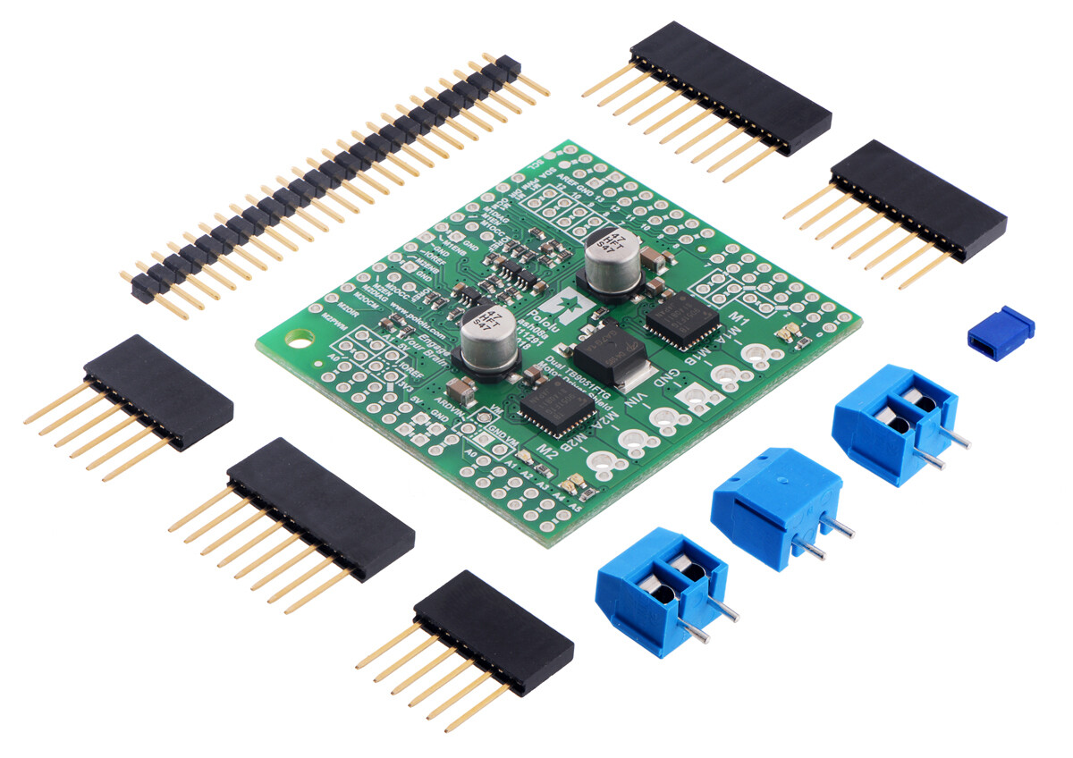 Pololu Dual TB9051FTG Motor Driver Shield til Arduino 2520