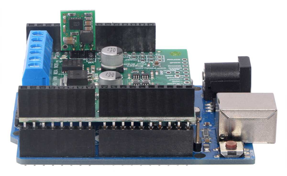 Pololu Dual TB9051FTG Motor Driver Shield til Arduino 2520