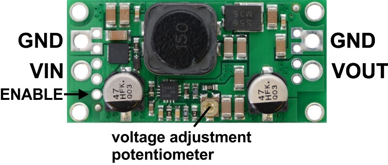 Pololu Justerbar 4-12V Spændingsregulator S18V20ALV 2572