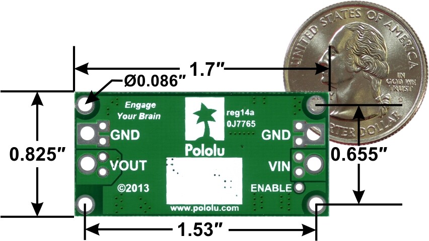 Pololu 5V Step-Up/Step-Down spændingsregulator S18V20F5 2574