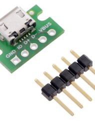 Pololu USB Micro-B Connector Breakout Board 2586