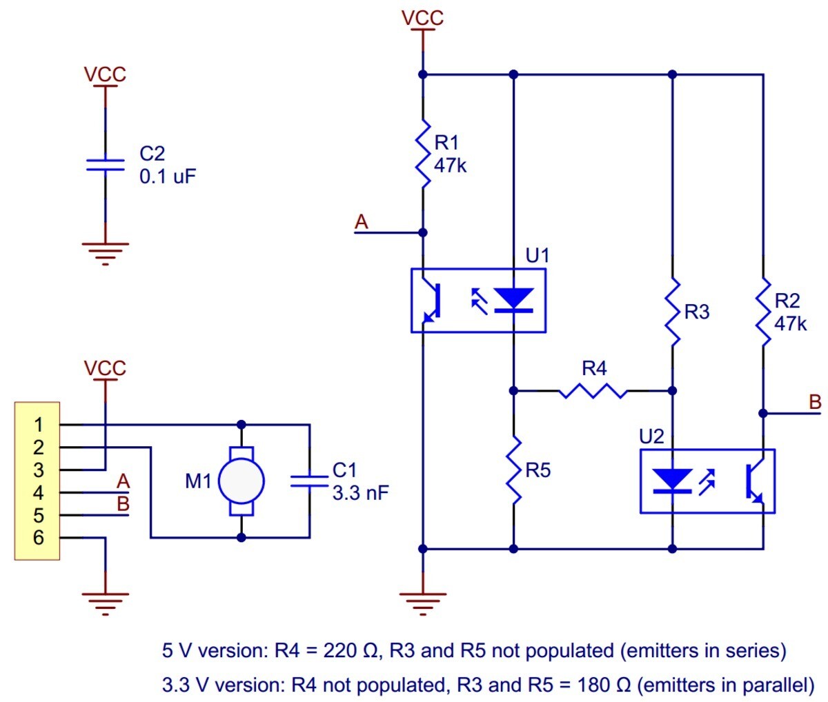 Pololu Optical Encoder-par kit til Micro Metal Gearmotorer, 5V 2590