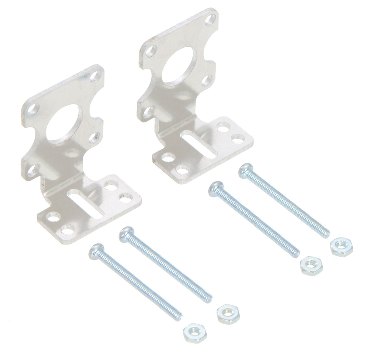 Pololu Aluminium L-formet stel, udvidet, par til plastikgearmotorer 2671