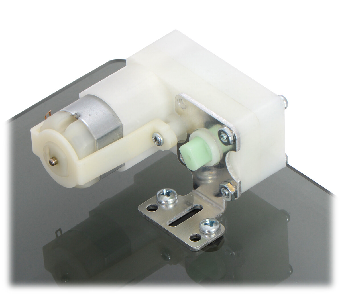 Pololu Aluminium L-formet stel, udvidet, par til plastikgearmotorer 2671