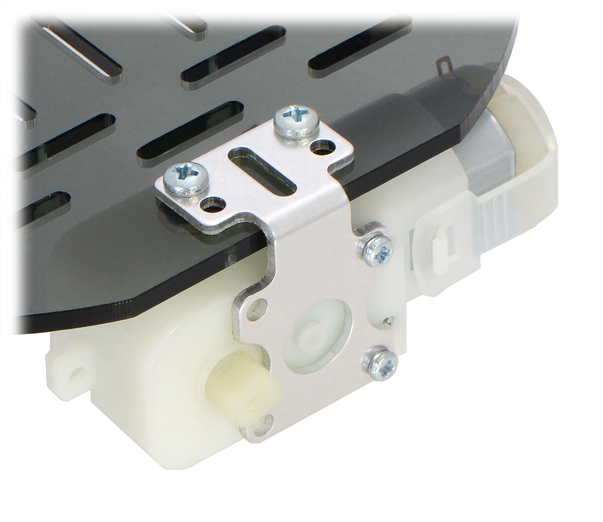 Pololu Aluminium L-formet stel, udvidet, par til plastikgearmotorer 2671