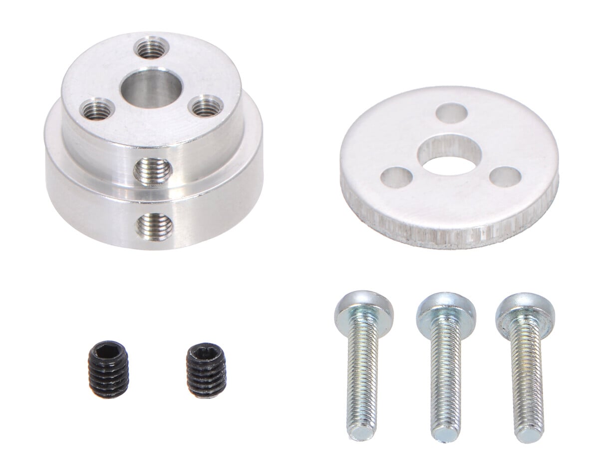 Pololu Aluminium hjuladapter til 6 mm aksel, 37D gearmotorer, artikelnummer 2674