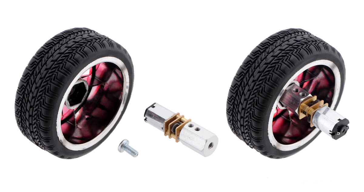 Pololu 12 mm sekskantet hjuladapter til 3 mm aksel (2-pak) 2682