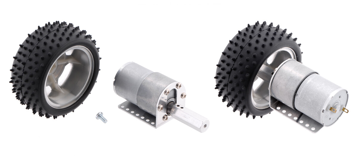 Pololu 12 mm sekskantet hjuladapter til 6 mm aksel, forlænget (2-pak) 2687