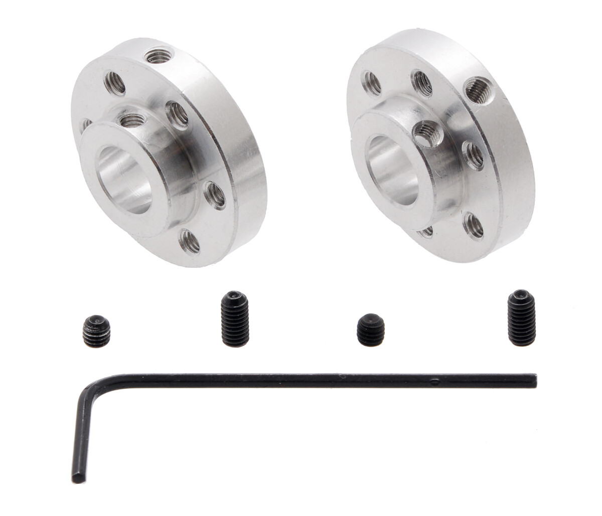 Pololu Universal Aluminium monteringscenter til 8mm aksel, M3 huller (2-pak) 2693