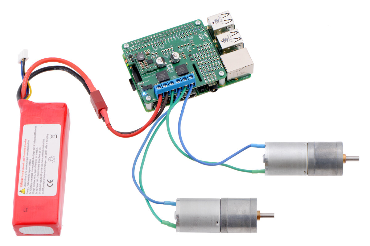 Pololu Dual MC33926 Motorstyring for Raspberry Pi (Delmængde) 2755