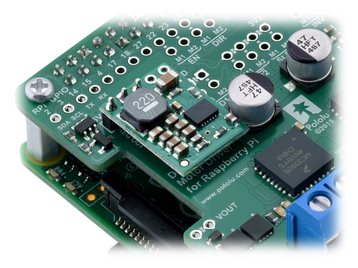 Pololu Dual MC33926 Motorstyring for Raspberry Pi (Delmængde) 2755