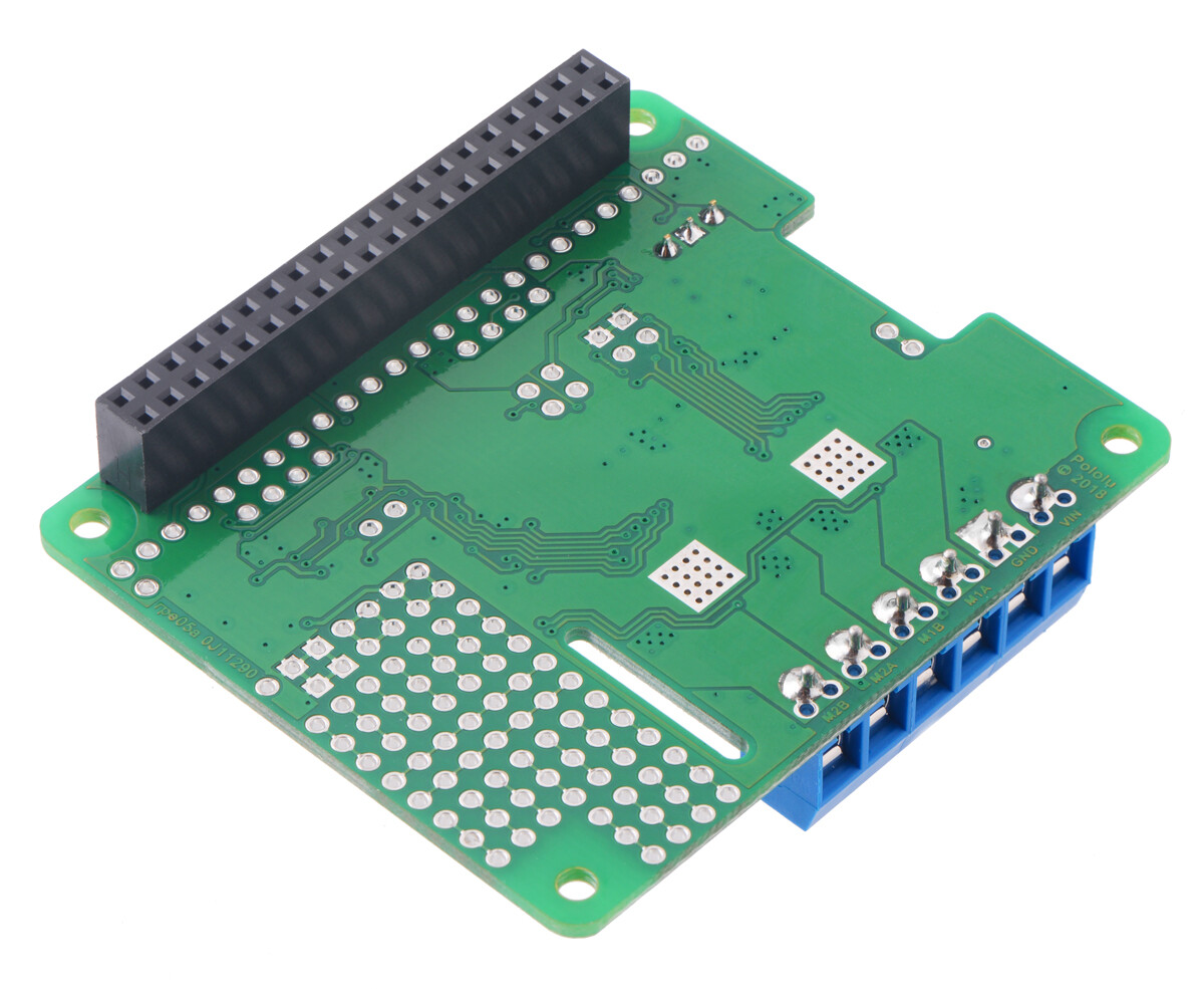 Pololu Dual TB9051FTG Motor Driver til Raspberry Pi (Samlet) 2762