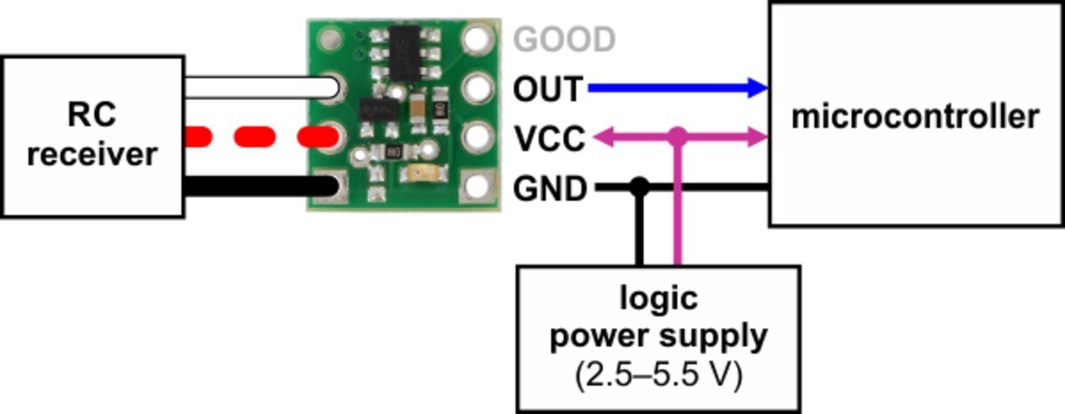 Pololu RC-kontakt med digital udgang 2801
