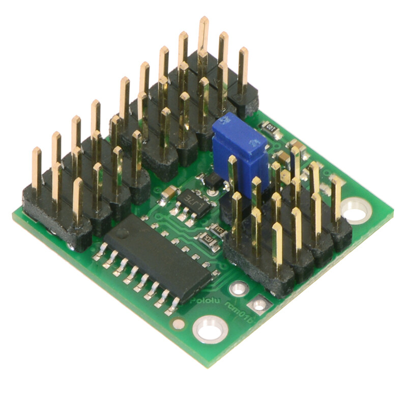 Pololu 4-Kanal RC Servo Multiplexer (Samlet) til at skifte mellem to signalkilder 2806