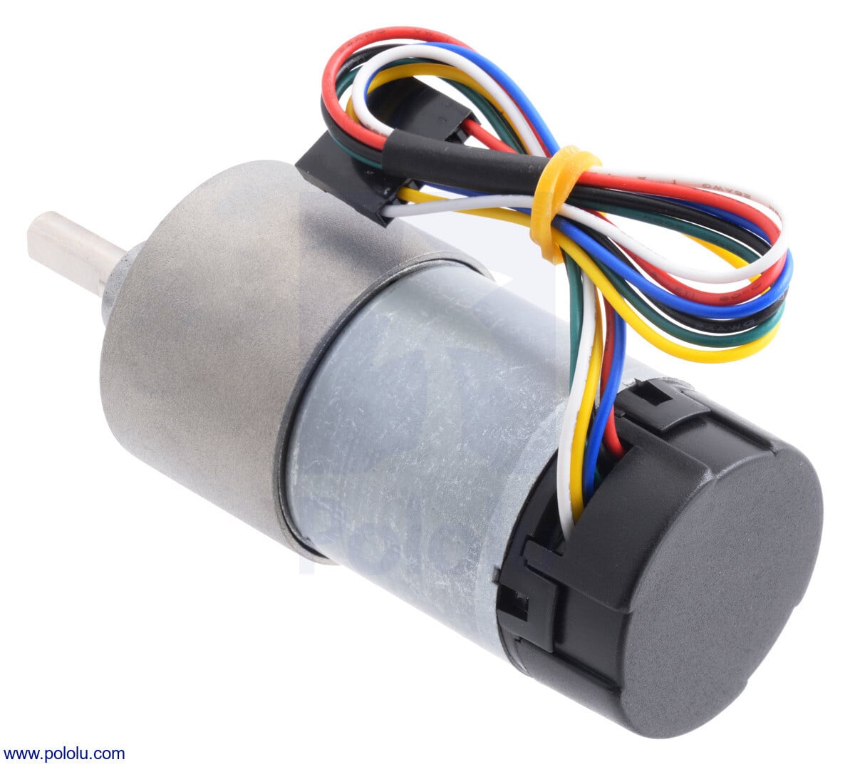 Pololu 150:1 Metal Gearmotor 37Dx73L mm med 64 CPR Encoder (Helikal tandhjul) 2828