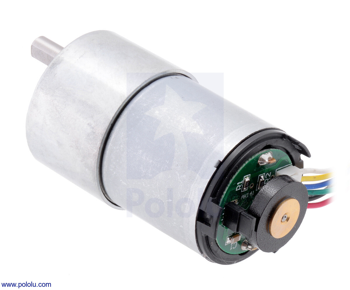 Pololu 150:1 Metal Gearmotor 37Dx73L mm med 64 CPR Encoder (Helikal tandhjul) 2828