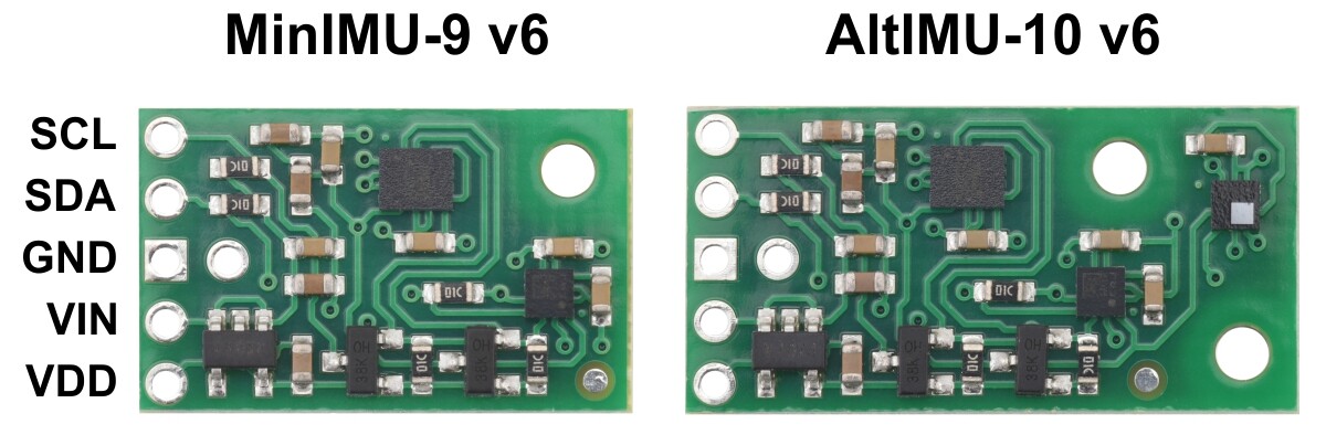 Pololu AltIMU-10 v6 Gyroskop, accelerometer og kompas samt højdemåler (LSM6DSO, LIS3MDL og LPS22DF bærer) 2863