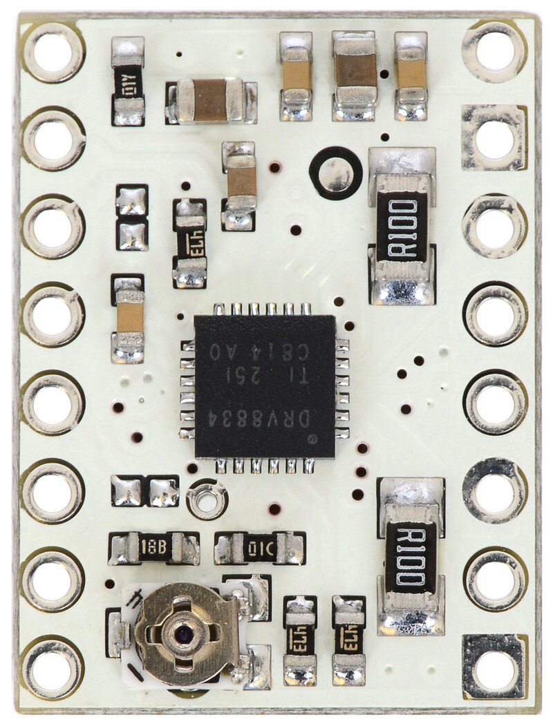 Pololu DRV8834 Lavspændings Stepmotor Driver Carrier (Header Pins soldeboret) 2874