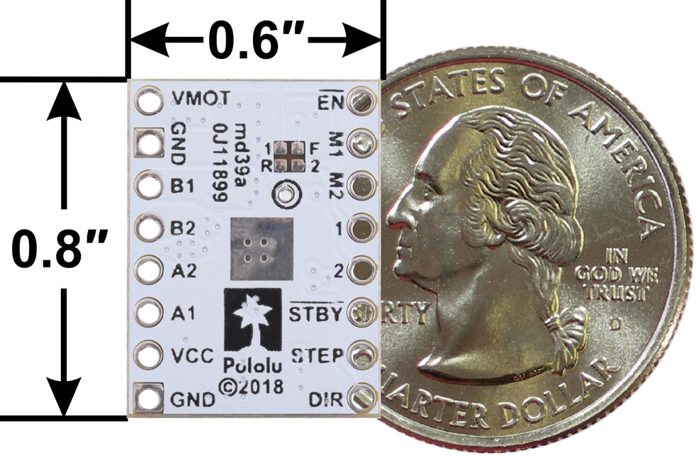 Pololu STSPIN220 Lavspændings Stepmotor Driver Carrier 2876