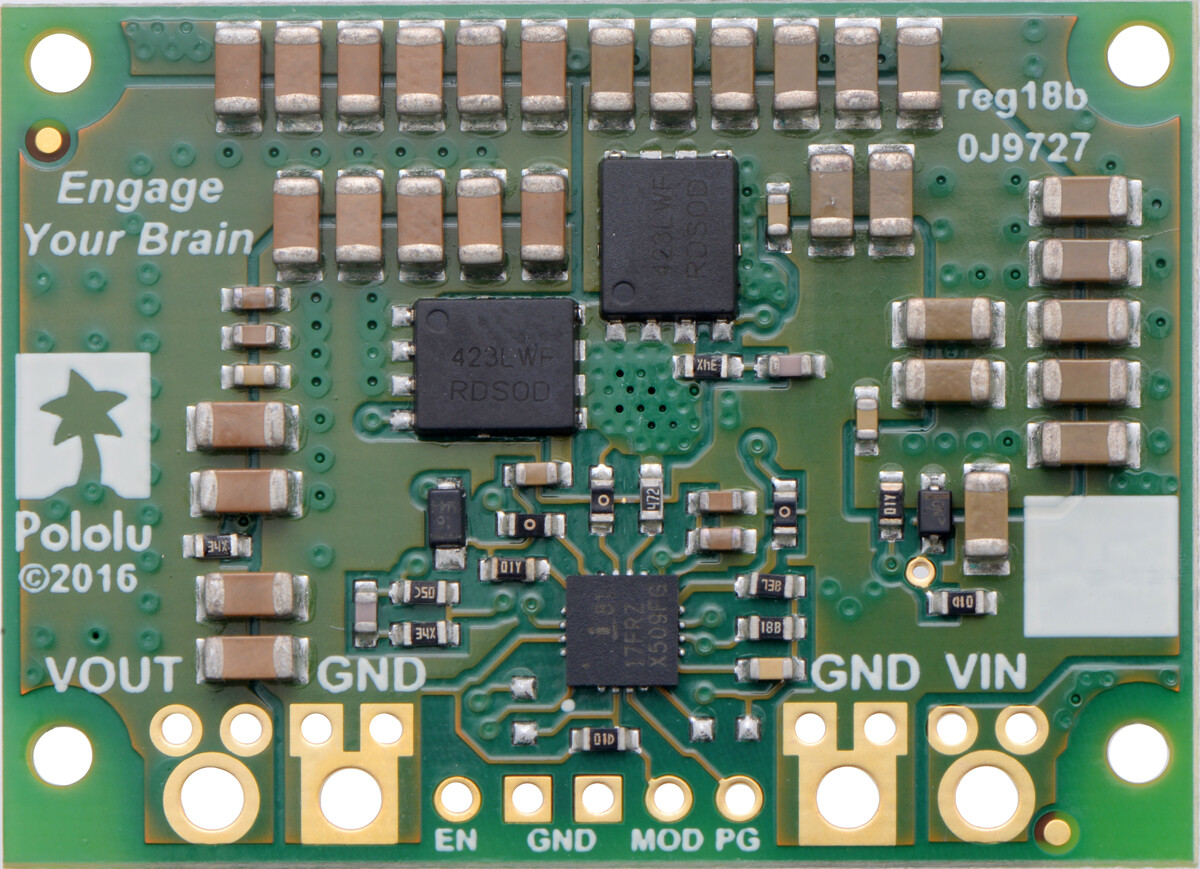 Pololu 3,3 V, 15 A Step-Down spændingsregulator D24V150F3 2880