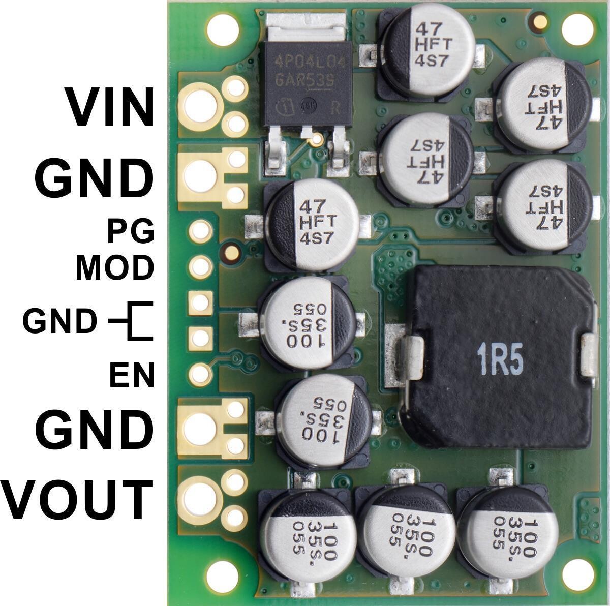 Pololu 7,5 V, 15 A Step-Down spændingsregulator D24V150F7 2883