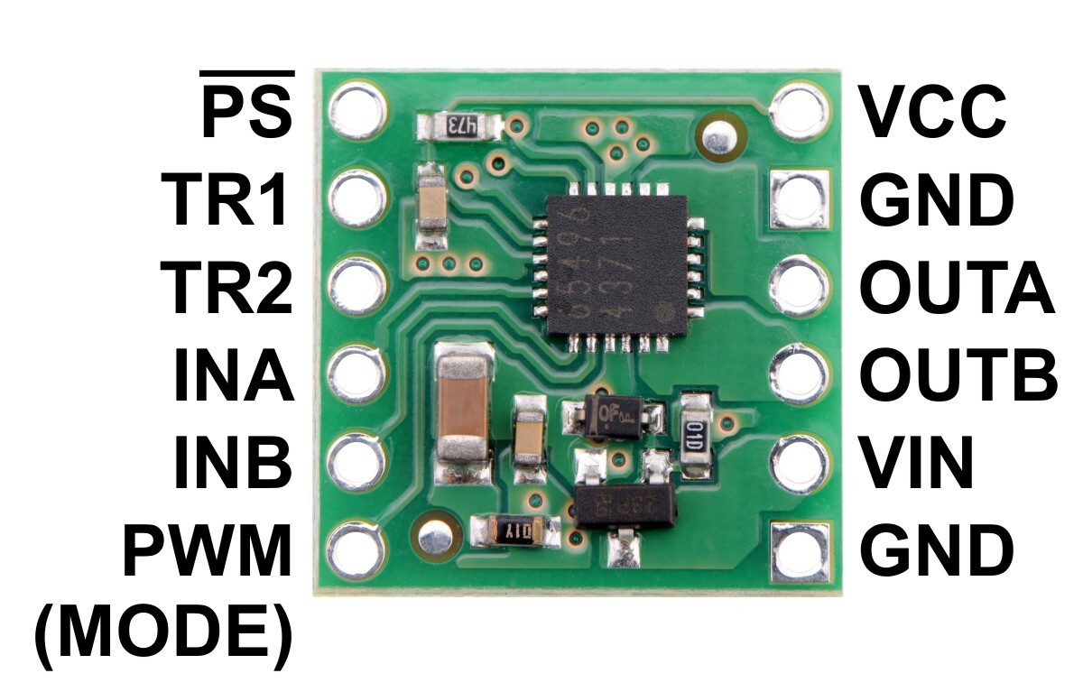 Pololu BD65496MUV Single Brushed DC Motor Driver Carrier 2960