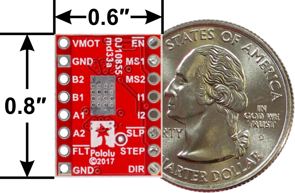 Pololu MP6500 Stepmotor Driver Carrier Digitalstrømkontrol 2968