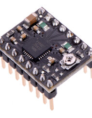 Pololu A4988 Stepmotor-driver Carrier, sort udgave (Header pins er loddet) 2981