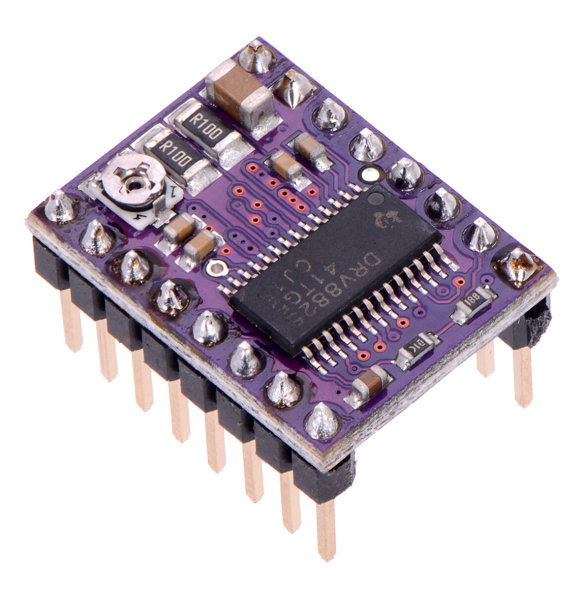 Pololu DRV8825 Stepmotor Driver Carrier, Hochstrom (Header Pins verlötet) 2982
