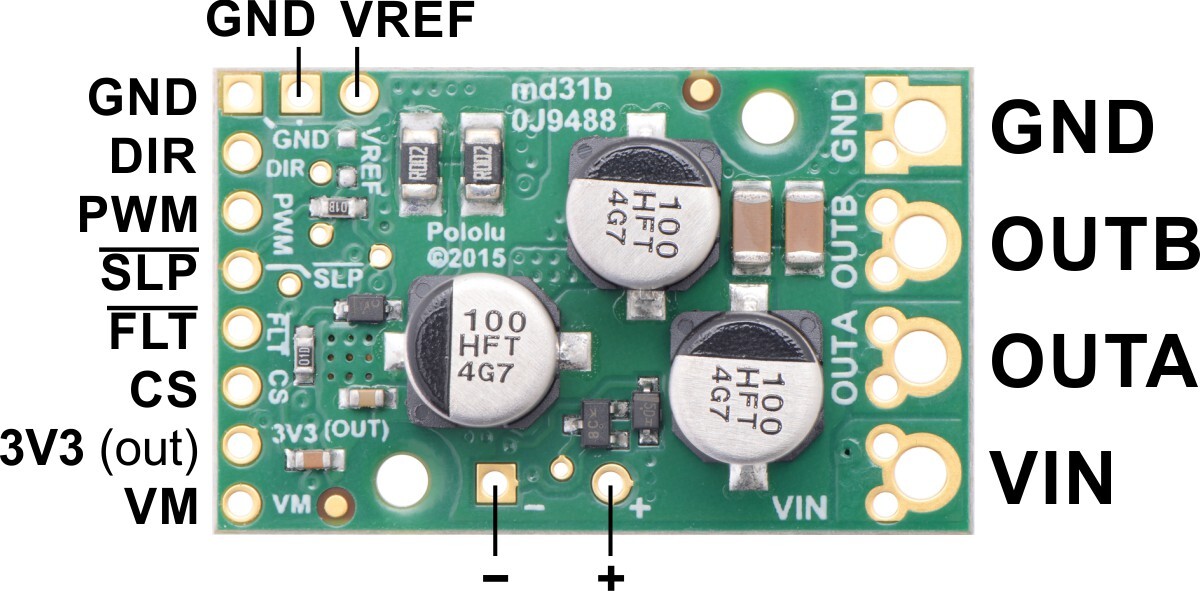 Pololu G2 High-Power Motor Driver 18V 25A 2994
