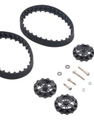 Pololu 30T Track Set - Sort 3mm D-aksler 3033