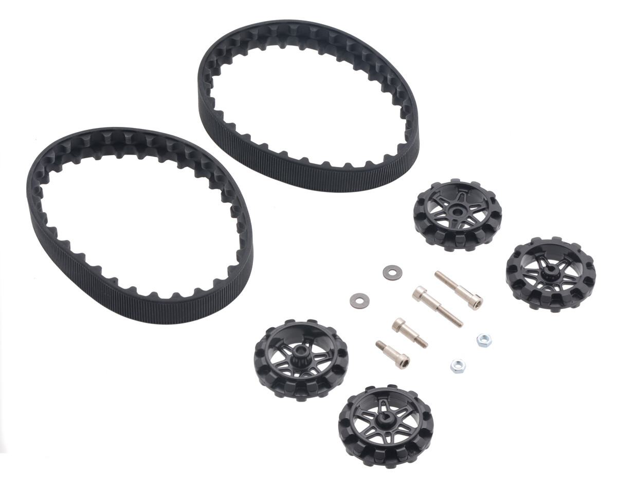Pololu 30T Track Set - Sort 3mm D-aksler 3033