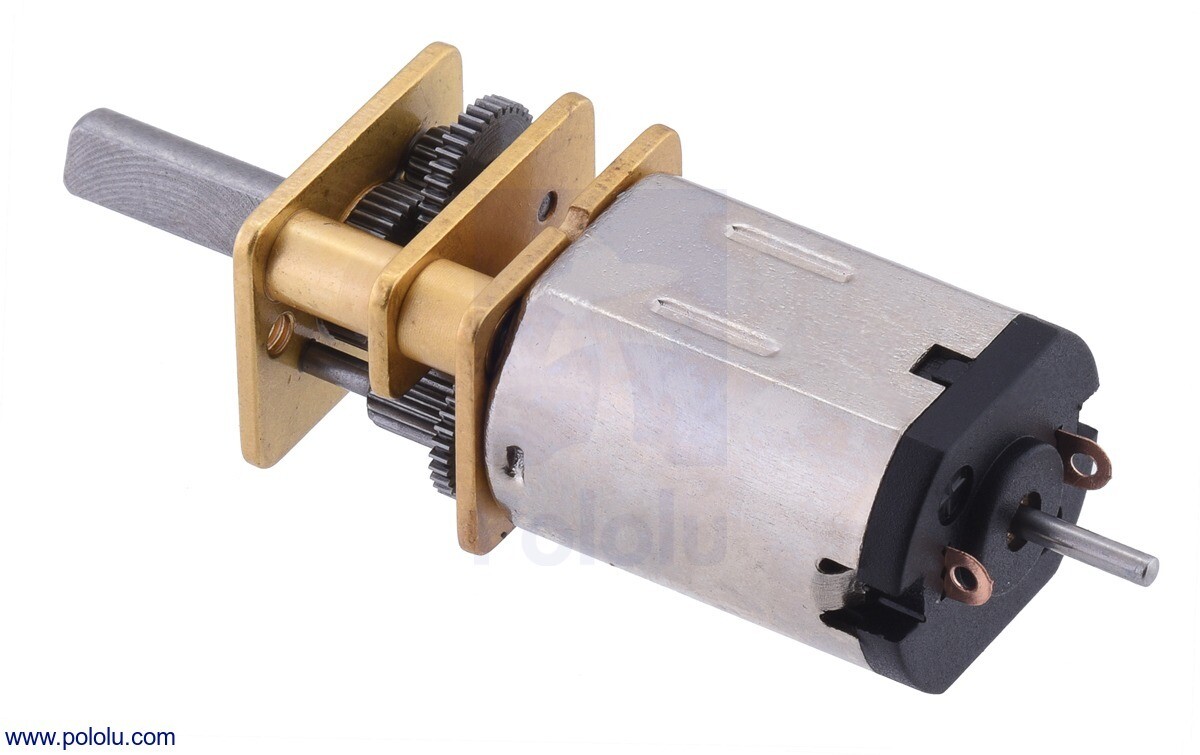 Pololu 5:1 Metallgearmotor HPCB 12V med forlænget motorstang 6000 omdr/min 3047