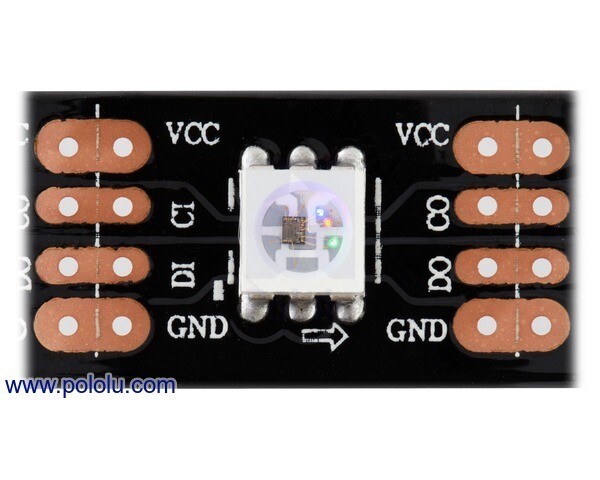 Pololu Adresserbar RGB 120-LED Strips 5V 2m SK9822 3090