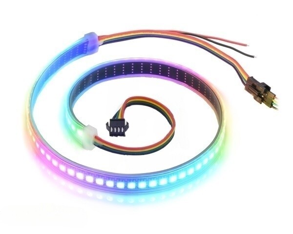 Pololu Adresserbar højdens RGB 72-LED Strip 5V 0.5m SK9822 3091