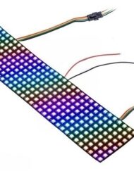 Pololu Adresserbar RGB 8x32-LED Fleksibelt panel 5V 10mm Gitter SK9822 3094